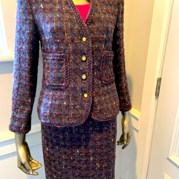 Chanel Classic Boucle Skirt Suit Jacket 38 Bust 40 - Picture 3 of 16